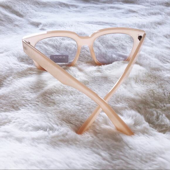 Juliette Clear Pink Computer Blue Light Glasses - Picture 9 of 9